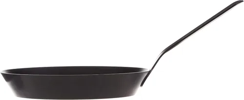 Miniatura 2 de Restaurantware Sartén redonda de 8 pulgadas, 1 sartén antiadherente, mango soldado, sartén de acero al carbono negro, utensilios de cocina