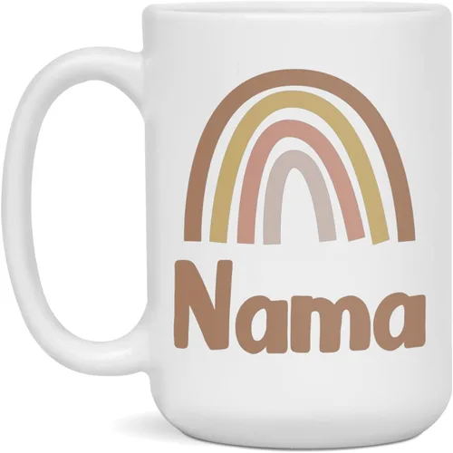 Miniatura 3 de Rainbow Nama Coffee Mug Gift, 11-Ounce White
