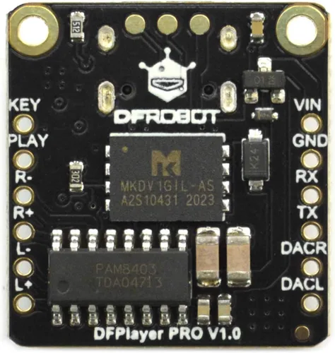 Miniatura 3 de Módulo MP3 DFPlayer Pro [memoria integrada de 128 MB], no requiere tarjeta TF, modo de disco en U tipo C, DAC de 24 bits de doble canal