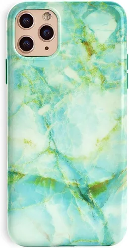 Velvet Caviar - Funda compatible con iPhone 11 Pro Max Verde (Green Marble)