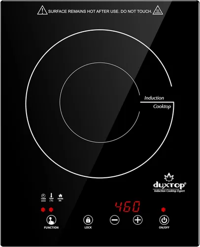Duxtop Placa de inducción incorporada, Quemador portátil de encimera, Quemador de inducción táctil con sensor, Temporizador de 170 minutos, Bloqueo
