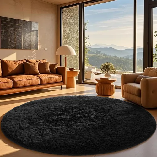 Miniatura 86 de Ophanie Alfombra Verde de Césped, Alfombras de Área para Dormitorio, Alfombra Shag Esponjosa de 4x6 pies, Suave Peluda Afelpada Linda para Niños 7
