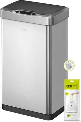 Miniatura 9 de EKO EcoSmart - Basurero de cocina alto y grande, 80L/21.1 G de alta capacidad, cubo de basura con sensor de movimiento cuadrado suave sin contacto
