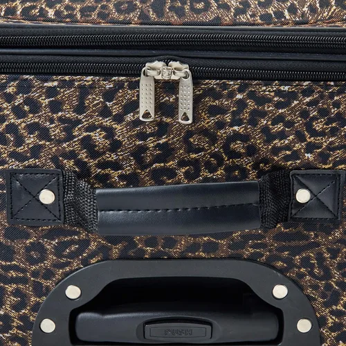 Miniatura 4 de Rockland Jungle Softside Juego de maletas verticales, Leopard), F125-LEOPARD