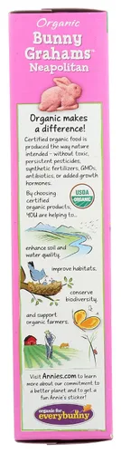 Miniatura 160 de Annie's Organic Chocolate Bunny Graham Snacks, 7.5 onzas