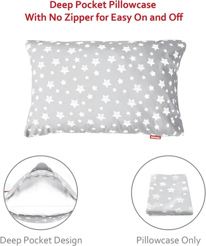 Miniatura 4 de Moonsea Sábanas para niños pequeños, juego de sábanas de 3 piezas para niños, juego de ropa de cama suave y transpirable para cuna, incluye una