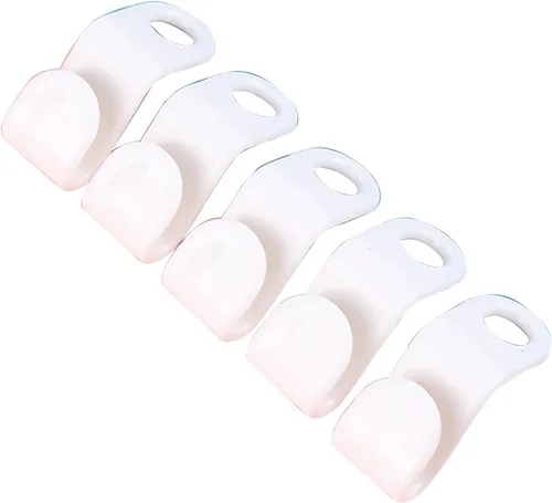 Miniatura 5 de 10 ganchos de plástico para ahorrar espacio, organizador de almacenamiento de ropa, ganchos de conector
