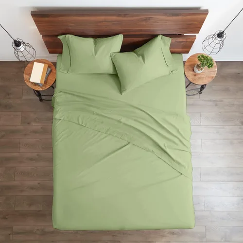 Miniatura 3 de My- Juego de sábanas de almohada Giza egipcio 100% certificado, tamaño King dividido, tejido de satén suave, tela transpirable, se adapta a
