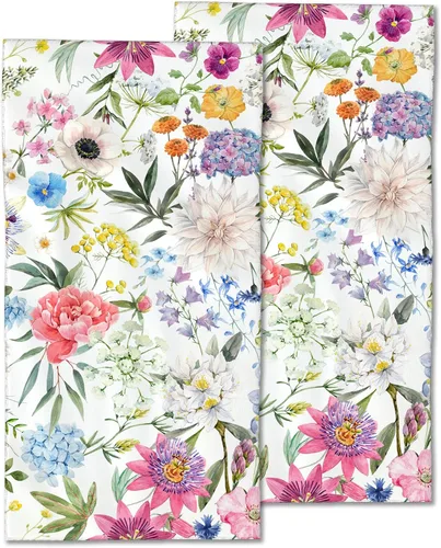 Miniatura 11 de Juego de 2 toallas de mano salvia, hojas de eucalipto, toallas de cocina con punta de dedos, 28 x 14 pulgadas, paño suave para baño, gimnasio