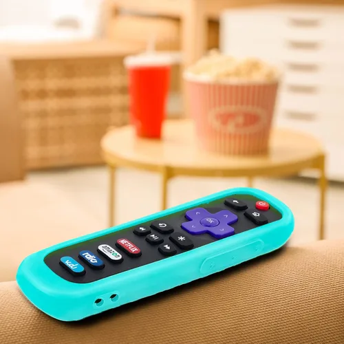 Miniatura 3 de Funda para TCL Roku TV RC280 Remoto, cubierta de batería para Hisense Roku Remoto Remoto Reemplazo Silicona Universal Funda Piel Brillante