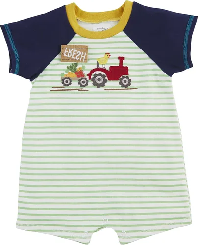 Miniatura 2 de Mud Pie Baby Boys Tractor Raglan Shortall