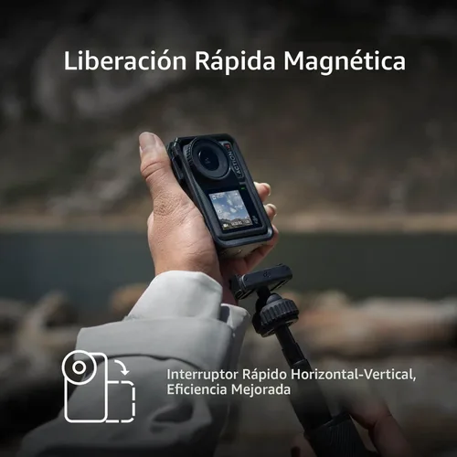 Miniatura 3 de DJI Osmo Action 4 Essential Combo, cámara de acción impermeable con sensor de 1/1.3 pulgadas, video 4K/120fps, impresionantes imágenes con poca luz
