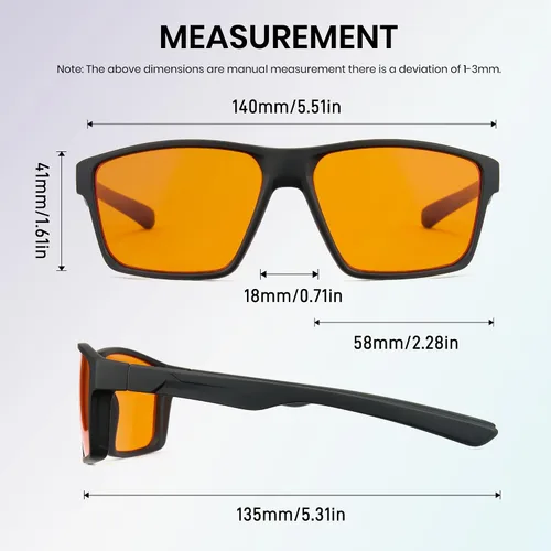 Miniatura 7 de Cyxus Gafas de juego para hombres y mujeres, lentes de luz azul para pantalla de computadora, reducen la fatiga ocular y duerme mejor 8303