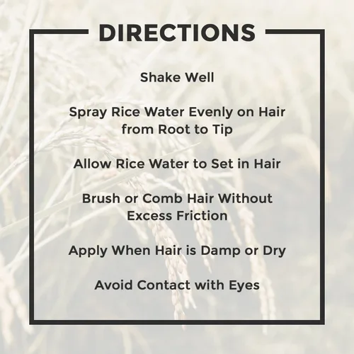 Miniatura 7 de Baja Basics, Agua de arroz para el crecimiento del cabello, grueso, fuerza, brillo, acondicionador sin enjuague para cuero cabelludo, hidratante