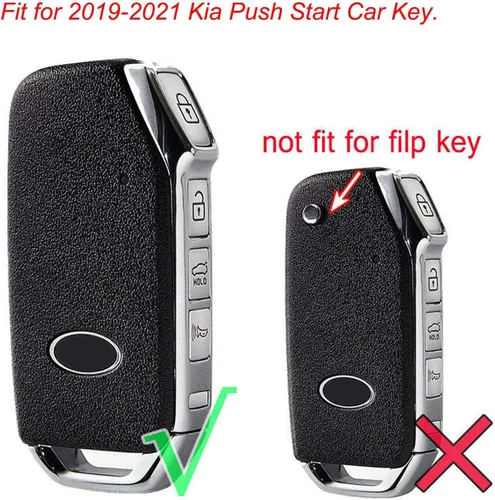 Miniatura 7 de LemSa 2 fundas de silicona para llavero inteligente, bolsa de entrada sin llave compatible con KIA 2021 2020 2019 Telluride Seltos Soul Forte GT EX