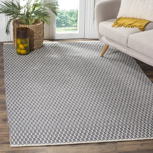 Miniatura 16 de SAFAVIEH Colección Montauk - Alfombra decorativa de 2 pies 3 pulgadas x 4 pies, color marfil y negro, hecha a mano de algodón estilo bohemio rural