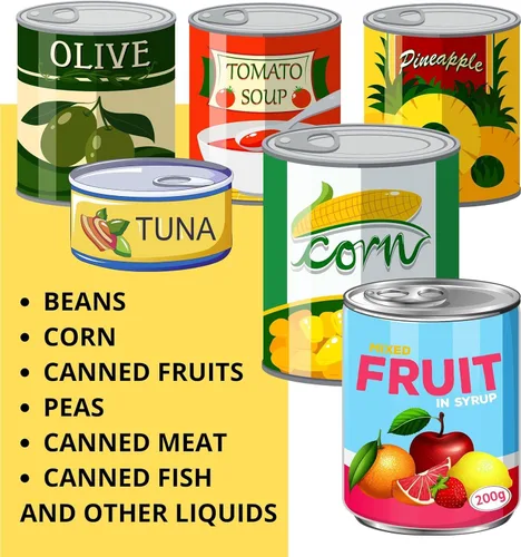 Miniatura 6 de Colador universal multiusos de acero inoxidable de grado alimenticio, colador de latas de acero inoxidable con mango para latas pequeñas y grandes