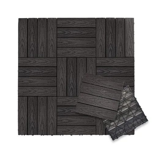 Miniatura 30 de NewTechWood UltraShield Naturale - Azulejo compuesto para exteriores (1 pie x 1 pie), color rosa de Seúl (10 pies cuadrados por caja)