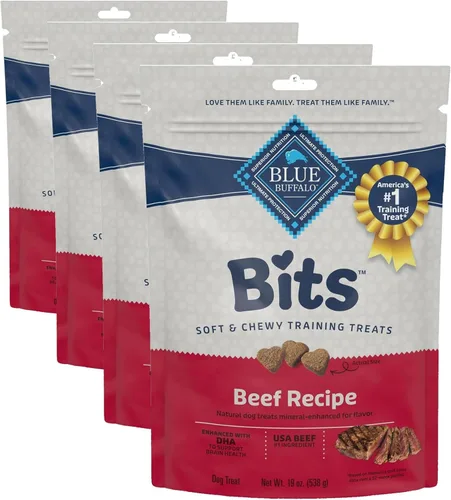 Miniatura 23 de Blue Buffalo Bits Golosinas Suaves para Perros para Entrenamiento, Hechas con Ingredientes Naturales y Mejoradas con DHA, Receta de Carne de Res