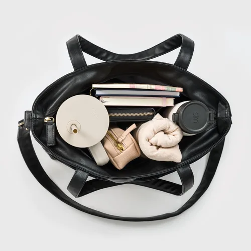 Miniatura 4 de Bolso de Mano Simple Modern de Cuero Vegano para Mujer
