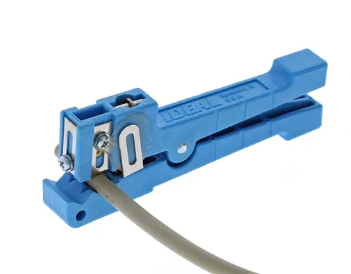 Miniatura 3 de IDEAL Industries, Inc. 45-163 Ringer - Pelacables de hoja ajustable, herramienta de pelado de cables para cable de 18 pulgadas - 732 pulgadas