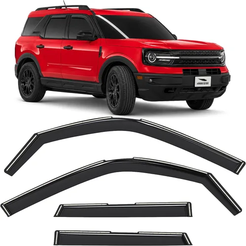 Miniatura 8 de Voron Glass 220235 - Protectores de lluvia extra duraderos en el canal para Nissan Altima 2013-2018, deflectores de ventana, viseras de ventilación