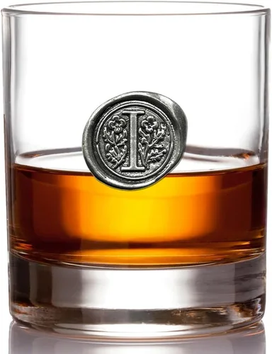 Miniatura 17 de English Pewter Company - Vaso de whisky de 11 onzas con inicial de monograma, regalos únicos para hombres, regalos personalizados con tu elección