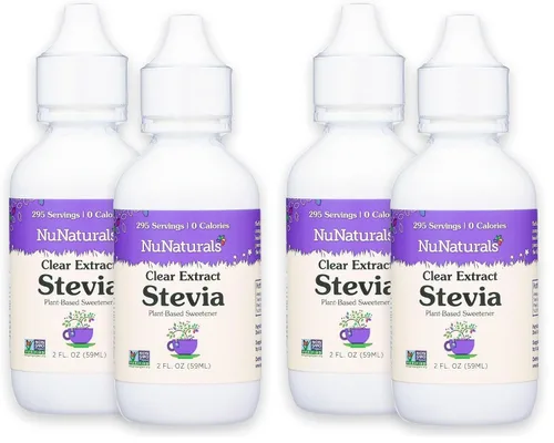 Miniatura 10 de NuNaturals Clear Extract NuStevia, edulcorante a base de plantas, 2 onzas, paquete de 2, plástico