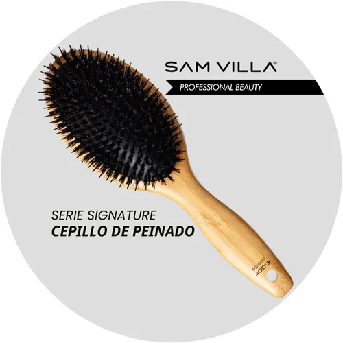 Miniatura 2 de Sam Villa Cepillo de pelo de cerdas de jabalí serie Signature para peinar el cabello