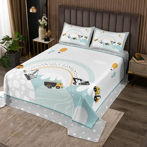 Miniatura 19 de Manfei Lindo pingüino para niños, tamaño individual, juego de colcha de princesa con lazo rosa con globo aerostático, decoración de habitación