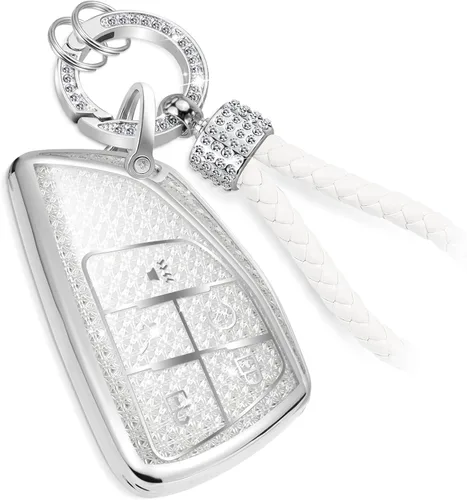 Miniatura 51 de para Buick - Funda para llavero con llavero de cuerda trenzada metálica anti-pérdida mejorada, carcasa suave de TPU exquisita para Avenir Envision