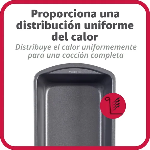 Miniatura 3 de Good Cook 4026 Bakeware nonstick, 9 x 5 pulgadas, gris