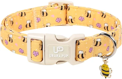 Miniatura 10 de Collar de perro de algodón de dinosaurio con hebilla de metal, collar de regalo para niñas o niños pequeños, medianos y grandes, lindos collares