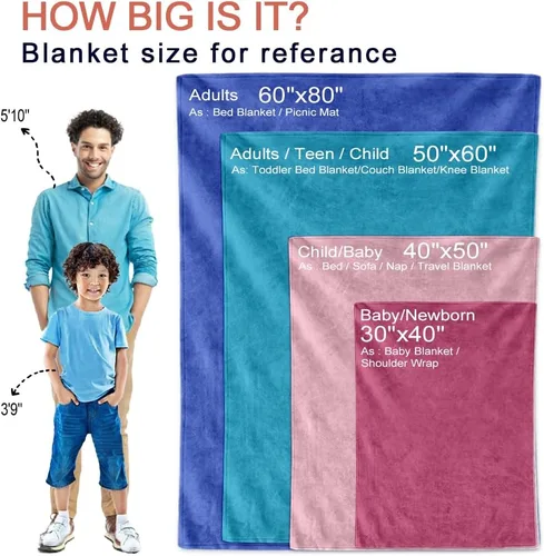 Miniatura 4 de Manta Personalizada para Adolescentes Varones Manta Personalizada con Nombre Manta de Franela Ultra-Suave con Nombre para Niños Regalos