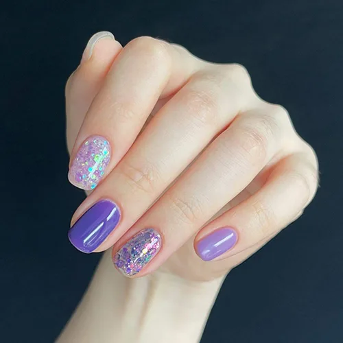 Miniatura 3 de PINNI - Juego de 12 esmaltes de uñas de gel holográficos con purpurina de camaleón, lentejuelas grandes, semipermanente UV LED, esmalte de uñas
