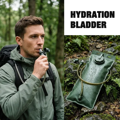 Miniatura 6 de Mardingtop Bolsa de hidratación, bolsa de agua a prueba de fugas de 2.5 litros, mochila de hidratación militar de repuesto para senderismo