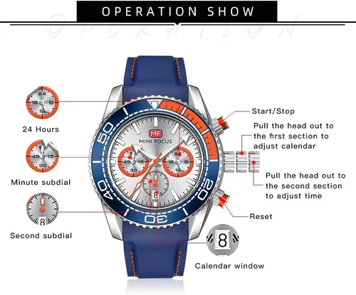 Miniatura 7 de AIMES Watch for Men Sport Military Waterproof Chronograph Mens Watches Analog Quartz Big Face Classic Stylish Fashion Casual Designer Business Work