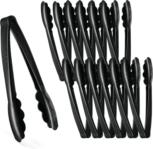 Miniatura 7 de [Pinzas Transparentes de 7.5 Pulgadas] Pinzas para servir Plasticpro de 7.5 pulgadas, resistentes y reutilizables, para cocina y barbacoa