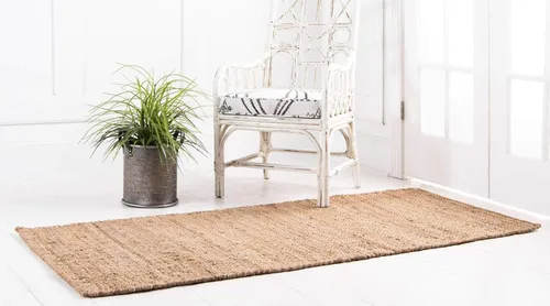 Miniatura 2 de Unique Loom Chunky Jute Collection - Alfombra de área - Amanda (2' 7" x 6' 1", color natural)