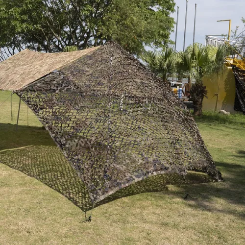 Miniatura 2 de HYOUT Red de camuflaje en rollo a granel, malla de camuflaje para cepos de caza, ghillie, sombrillas, camping, decoración para fiestas militares us