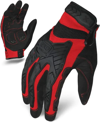 Miniatura 3 de IRONCLAD Guantes de trabajo Guantes de protección contra impactos Negro & rojo