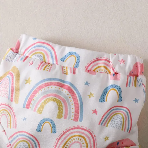 Miniatura 6 de PadaGooder Traje de verano para bebé niña, traje de arcoíris para bebé niña