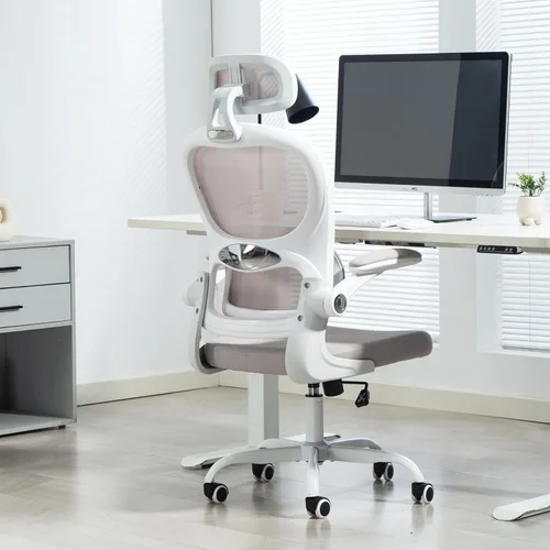 Miniatura 8 de Yilaywain - Silla ergonómica de oficina, silla de escritorio para oficina en casa con reposacabezas ajustable, silla de computadora de respaldo alto
