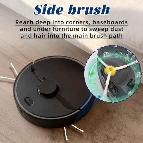 Miniatura 6 de Paquete de 8 cepillos laterales de repuesto para IRobot Roomba 600 700 800 900 Series 694 675 671 860 960 980 770 614 650 665 690 761 780 790 870