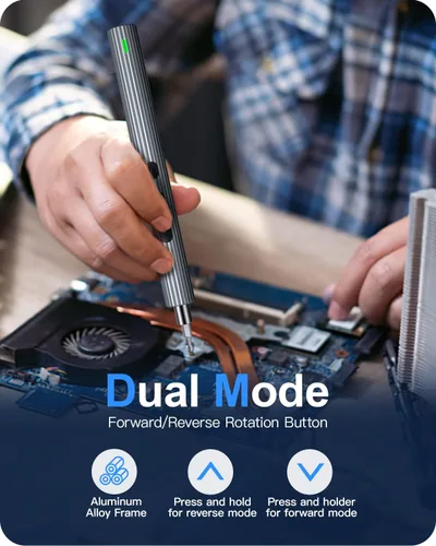 Miniatura 2 de Kingsdun Mini destornillador eléctrico, 36 en 1 juego de destornilladores eléctricos de precisión inalámbrica con 30 puntas magnéticas, kit