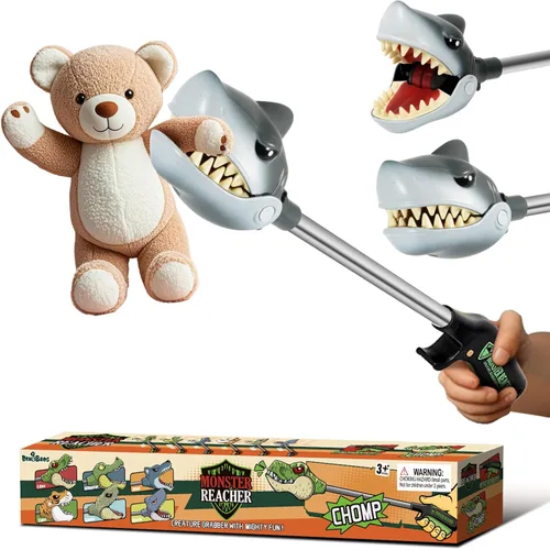 Miniatura 12 de DINOBROS Juguetes de dinosaurio para niños de 3 años en adelante Jurásico Dinosaurios T-Rex Grabber Toy Claw Robot Hand Snapper Dino Chomper Monster