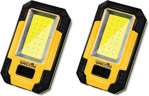 Miniatura 9 de WARSUN 2 luces LED de trabajo recargables magnéticas portátiles luz de trabajo 30 W 1200 lúmenes para camping reparación de automóviles, regalos