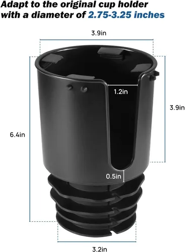 Miniatura 3 de JOYTUTUS - Portavasos para automóvil, expansor estable mejorado, tamaño grande con capacidad para vasos, botellas y tazones de 18 a 40 onzas, se