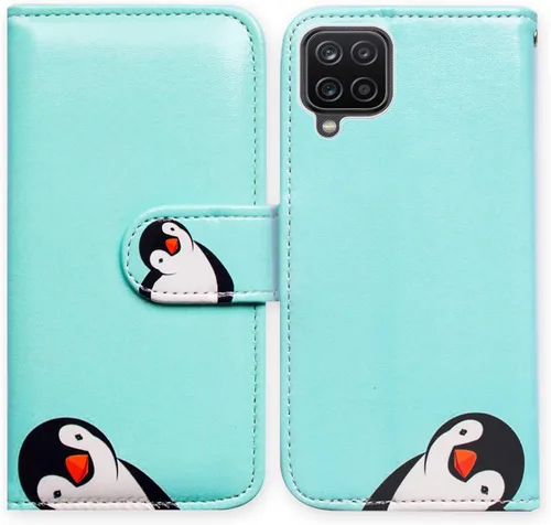 Miniatura 26 de Bcov Funda para Galaxy A12, colibrí en flores pájaro de cuero con tapa para teléfono con ranura para tarjeta soporte para Samsung Galaxy A12 2021
