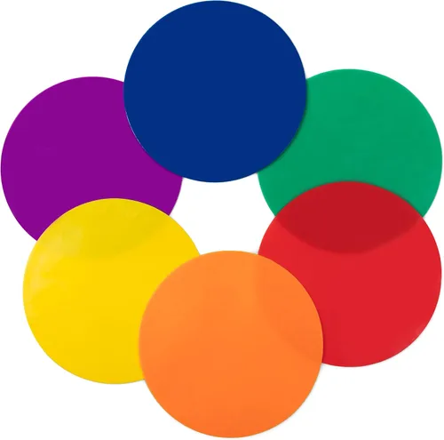 Miniatura 2 de Champion Sports marcadores polivinílicos de 10 pulgadas para objetivos. Ideales para entrenamientos y simulacros. Juego de 6 en verde, naranja